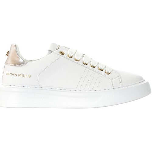 Scarpe Donna Running / Trail Brian Mills Sneakers con logo e borchia Bianco