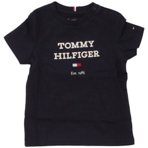 Abbigliamento Bambino T-shirt maniche corte Tommy Hilfiger KB0KB08671 Nero