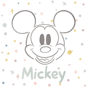 Casa Poster Mickey Mouse And Friends 40 cm x 40 cm PM7182 Bianco
