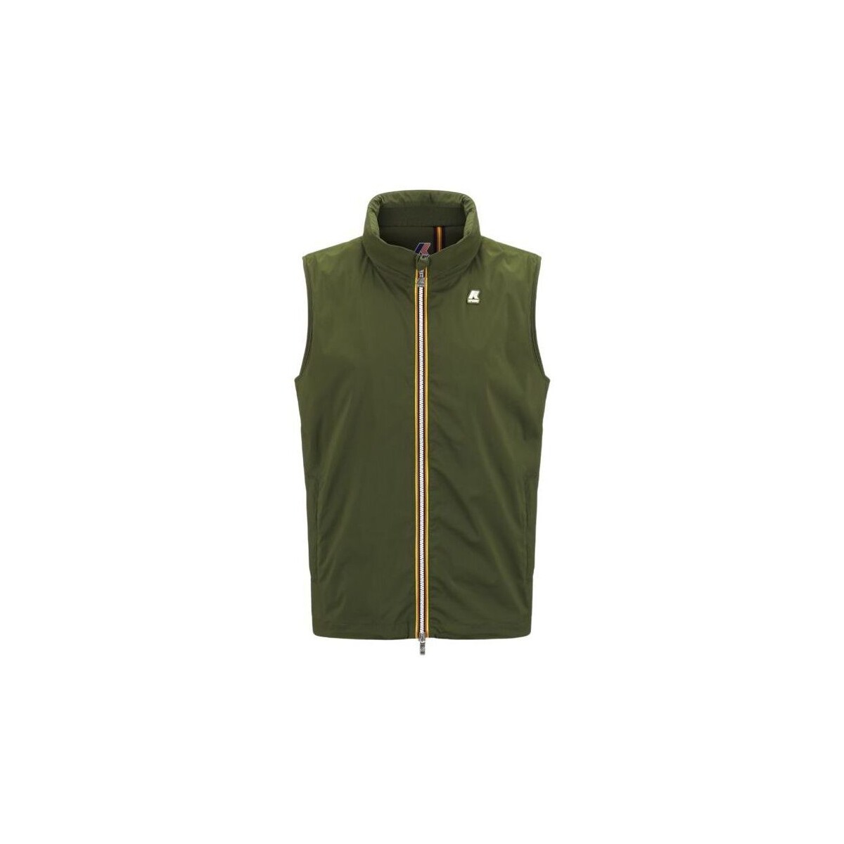 Abbigliamento Uomo Gilet / Cardigan K-Way Gilet Valen Stretch Nylon Jersey Uomo Green Cypress Verde