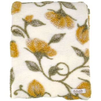 Casa Plaid / coperte Biella Fabrics Coperta Narciso Cream/Mustard/White Beige