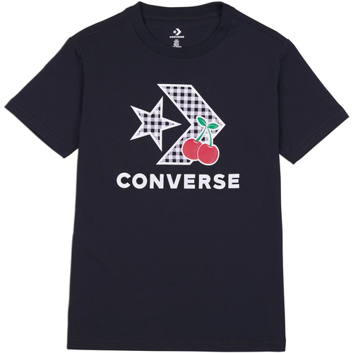 Abbigliamento Donna T-shirt maniche corte Converse Star Chevron Infill Nero