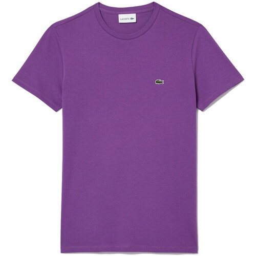 Abbigliamento Uomo T-shirt maniche corte Lacoste TH6709 Viola