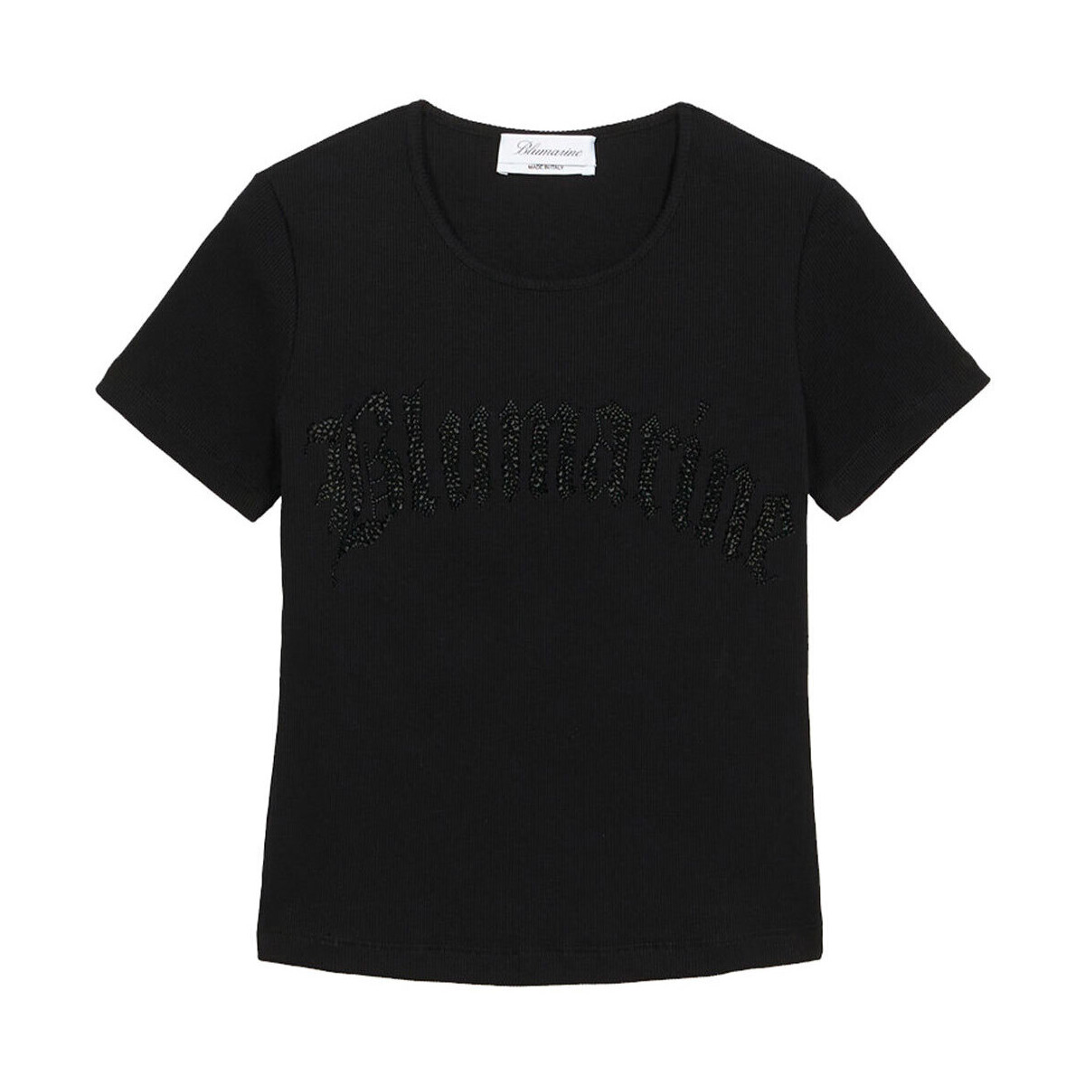 Abbigliamento Donna T-shirt maniche corte Blumarine T-SHIRT COSTINA Nero