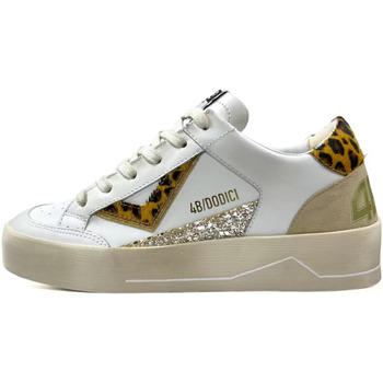 Scarpe Donna Sneakers 4B12 sneakers donna Kyle leopard Bianco