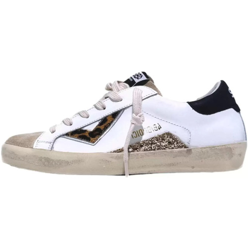 Scarpe Donna Sneakers 4B12 sneakers donna Suprime leopard Bianco