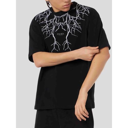 Abbigliamento Uomo T-shirt maniche corte Phobia PH00531 Nero