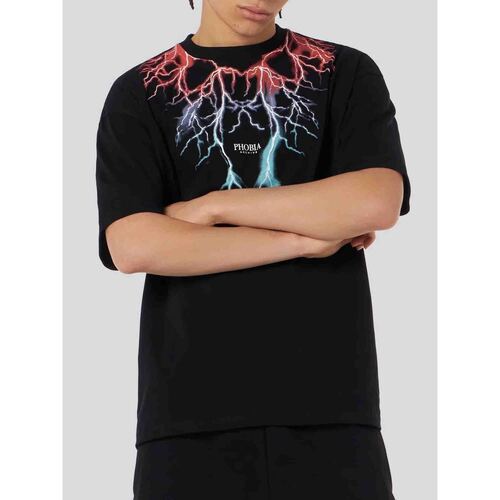 Abbigliamento Uomo T-shirt maniche corte Phobia PH00538 Nero