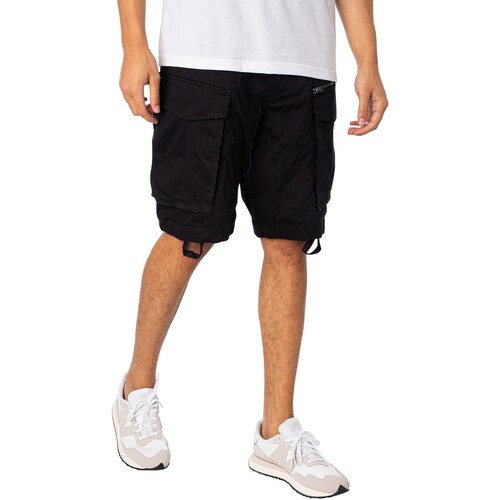 Abbigliamento Uomo Shorts / Bermuda G-Star Raw Pantaloncini cargo con zip Rovic Zip Nero