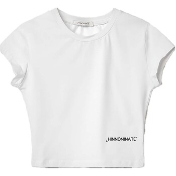Abbigliamento Donna T-shirt & Polo Hinnominate T-Shirt Mezza Manica In Bielastico Bianco