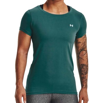 Abbigliamento Donna T-shirt & Polo Under Armour Ua Hg Armour Ss Verde