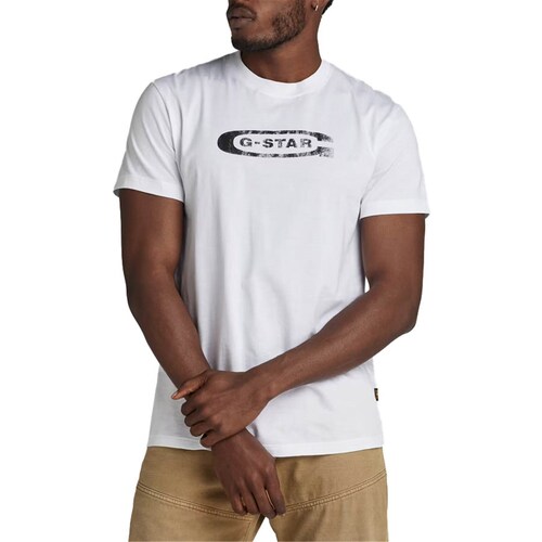 Abbigliamento Uomo T-shirt maniche corte G-Star Raw D24365-336-6484 Bianco