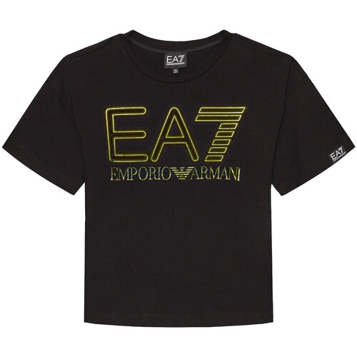Abbigliamento Bambino T-shirt maniche corte Emporio Armani EA7 3DBT57-BJ02Z Nero