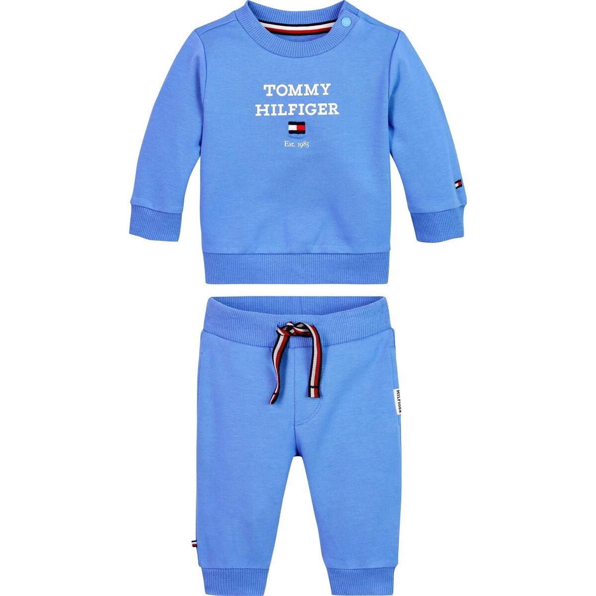 Abbigliamento Bambino Completo Tommy Hilfiger Completo felpa e joggers con logo KN0KN01771 Marine