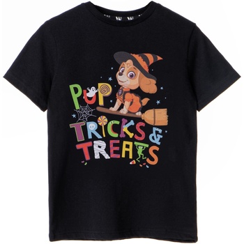Abbigliamento Bambina T-shirts a maniche lunghe Paw Patrol Trick & Treats Nero