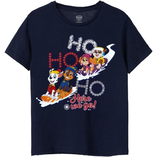 Abbigliamento Unisex bambino T-shirt & Polo Paw Patrol Ho Ho Ho Blu
