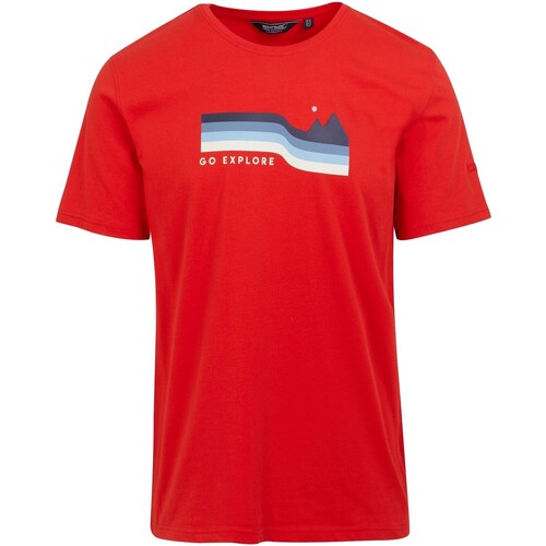 Abbigliamento Uomo T-shirts a maniche lunghe Regatta Cline VIII Rosso