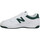 Scarpe Uomo Sneakers New Balance 480 Cuir Homme White Green Bianco