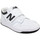 Scarpe Unisex bambino Sneakers New Balance 480 Cuir Enfant White Black Bianco