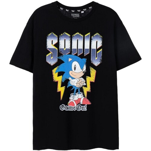 Abbigliamento Uomo T-shirt maniche corte Sonic The Hedgehog Game On! Nero
