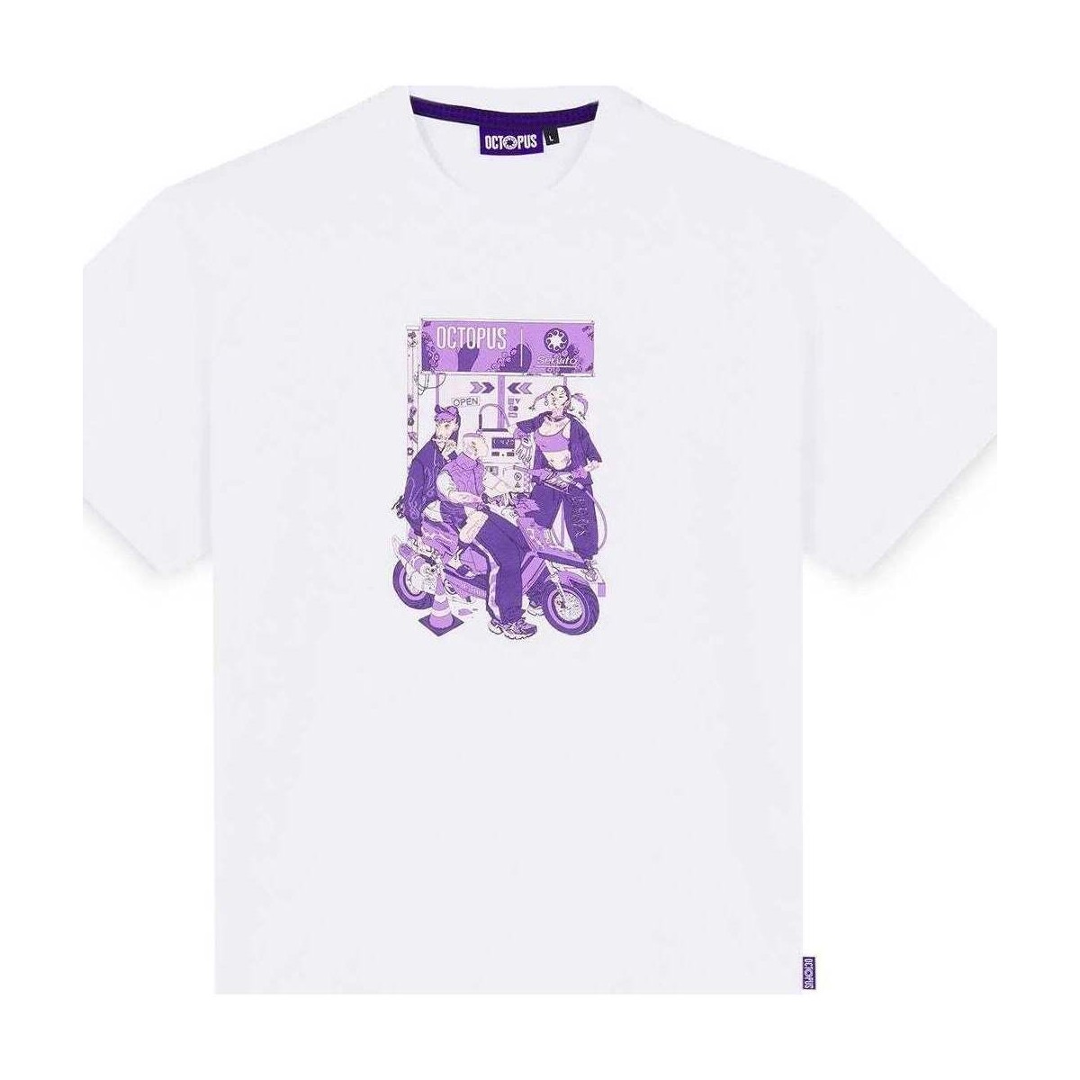 Abbigliamento Uomo T-shirt & Polo Octopus Gas Tee By Daniele Vanzo Bianco Bianco