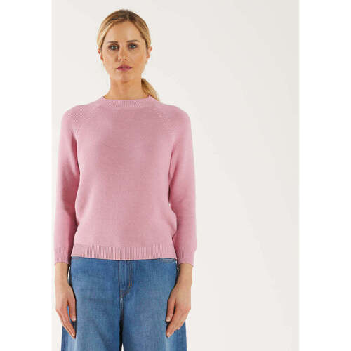 Abbigliamento Donna T-shirts a maniche lunghe Max Mara Weekend Max Mara maglione girocollo rosa Rosa