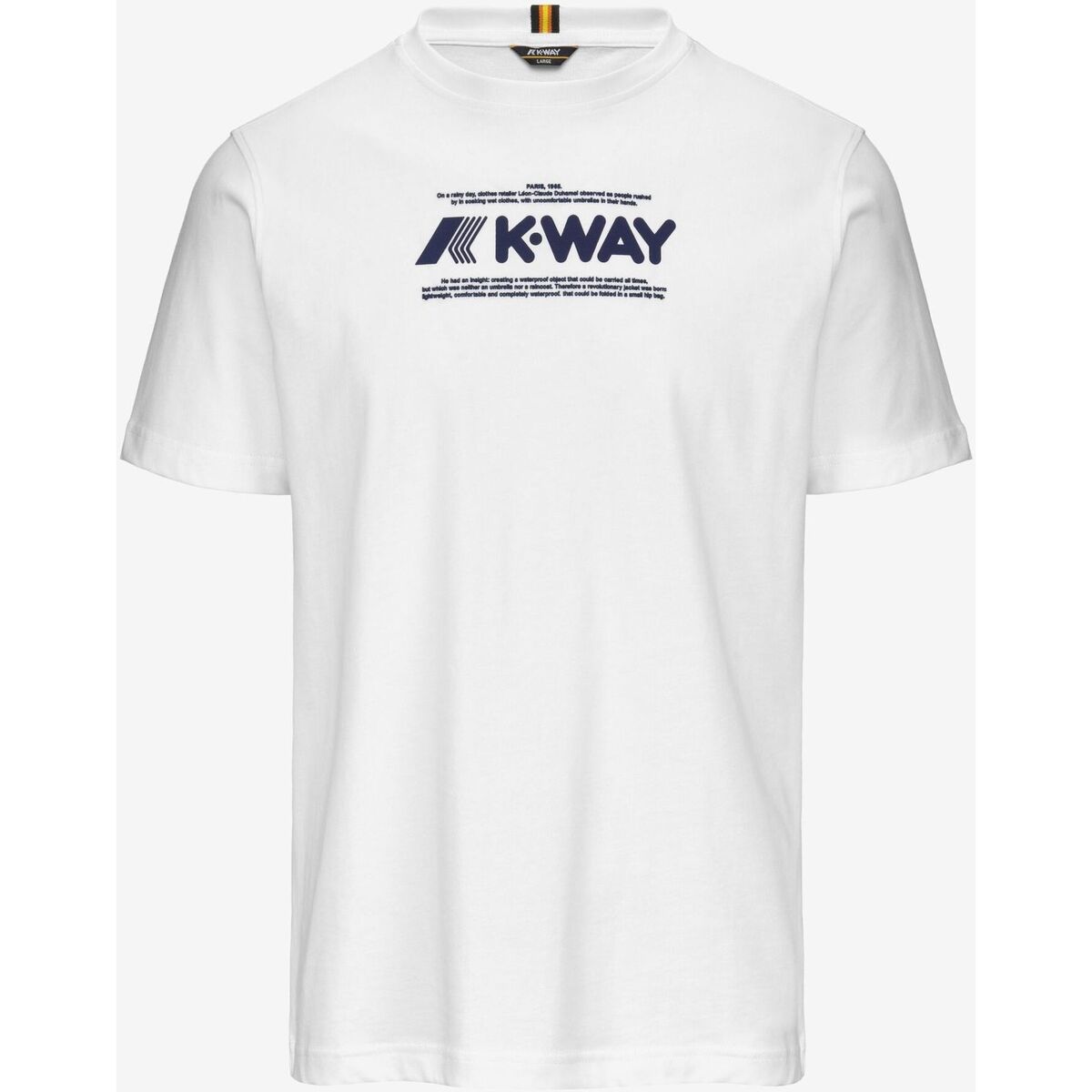Abbigliamento Uomo T-shirt maniche corte K-Way T-SHIRT ODOM K4125DW Bianco