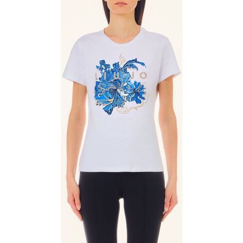 Abbigliamento Donna T-shirt & Polo Liu Jo CA4440 J5003-N9170 Bianco