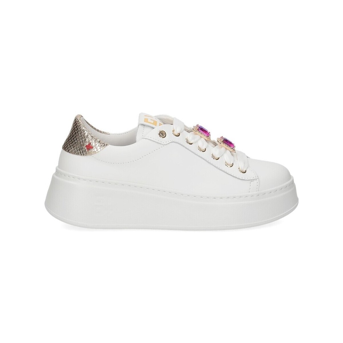 Scarpe Donna Sneakers Gio + Gio+ PIA38B combi Granchio bianco platino Bianco