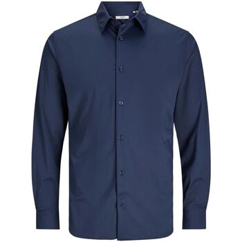 Abbigliamento Uomo Camicie maniche lunghe Jack & Jones 12241530 BLAACTIVE-NAVY BLAZER Blu