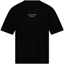 Abbigliamento Bambino T-shirts a maniche lunghe Calvin Klein Jeans IB0IB02034 Nero
