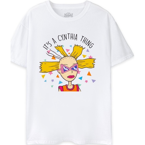 Abbigliamento Donna T-shirts a maniche lunghe Rugrats It's A Cynthia Thing Bianco