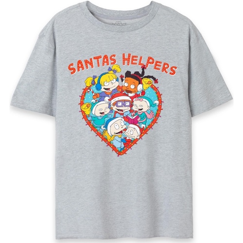Abbigliamento Donna T-shirts a maniche lunghe Rugrats Santas Helpers Grigio