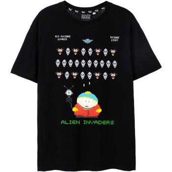 Abbigliamento Uomo T-shirts a maniche lunghe South Park Alien Invaders Nero