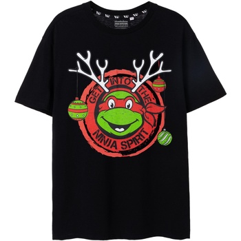 Abbigliamento Uomo T-shirt maniche corte Teenage Mutant Ninja Turtles Get Into The Ninja Spirit Nero