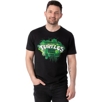 Abbigliamento Uomo T-shirts a maniche lunghe Teenage Mutant Ninja Turtles 1984 New York City Nero