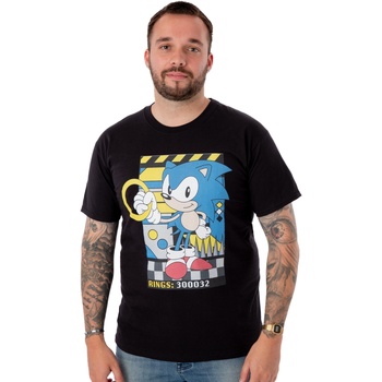Abbigliamento Uomo T-shirts a maniche lunghe Sonic The Hedgehog Classic Nero