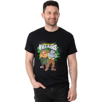 Abbigliamento Uomo T-shirts a maniche lunghe Teenage Mutant Ninja Turtles Villains Nero