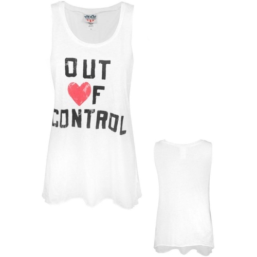 Abbigliamento Donna Top / T-shirt senza maniche Junk Food Out Of Control Bianco