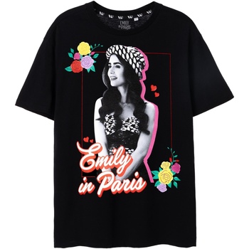 Abbigliamento Donna T-shirt maniche corte Emily In Paris NS7813 Nero