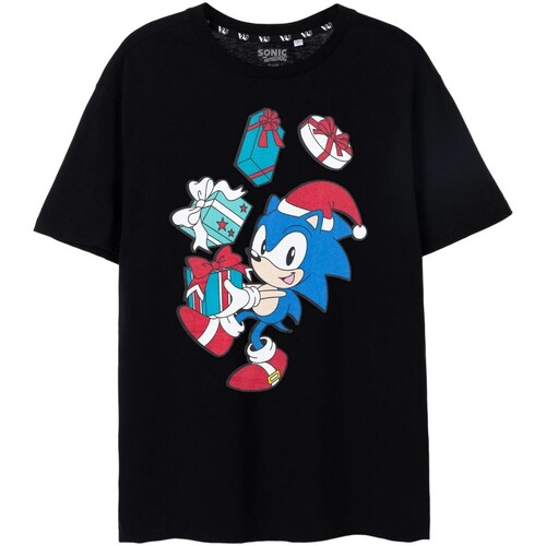 Abbigliamento Uomo T-shirts a maniche lunghe Sonic The Hedgehog NS7940 Nero