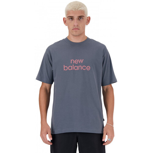 Abbigliamento Uomo T-shirt & Polo New Balance Sport essentials linear t-shirt Blu