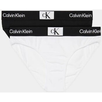 Biancheria Intima Bambina Slip Calvin Klein Jeans Slip Bikini In Confezione Da 2 G80G800676 Bianco