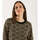 Abbigliamento Donna T-shirts a maniche lunghe Moschino maglia logata girocollo Oro