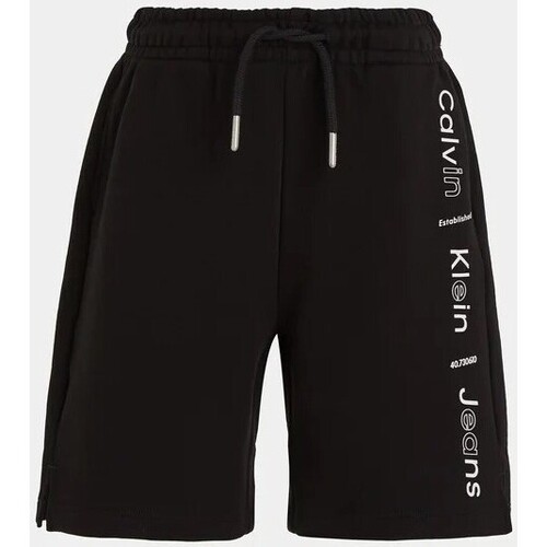 Abbigliamento Bambino Shorts / Bermuda Calvin Klein Jeans Pantaloncini Da Tuta IB0IB02062 Nero
