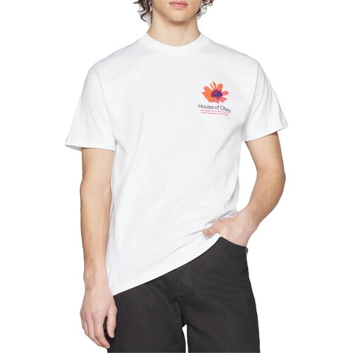 Abbigliamento Uomo T-shirt maniche corte Obey 165263709 Bianco