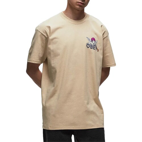 Abbigliamento Uomo T-shirt maniche corte Obey 165263700 Beige