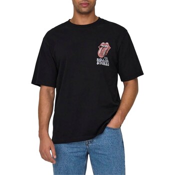 Abbigliamento Uomo T-shirt maniche corte Only & Sons  22028756 Nero