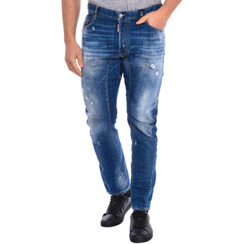 Abbigliamento Uomo Pantaloni Dsquared S74LB0611-S30342-470 Blu