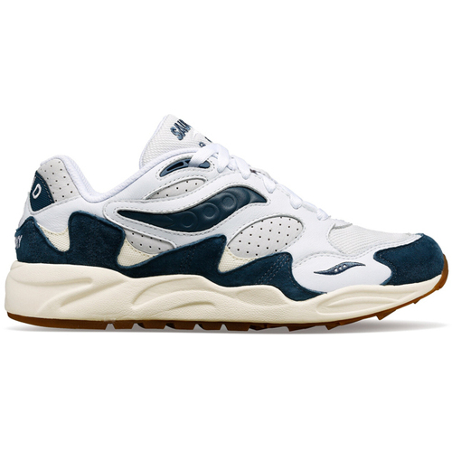 Scarpe Sneakers basse Saucony Grid Shadow 2 - White Navy - s70813-3 Bianco